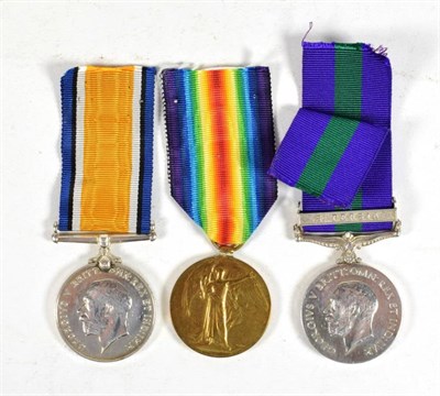 Lot 47 - A First World War Pair of British War Medal and Victory Medal and a General Service Medal...