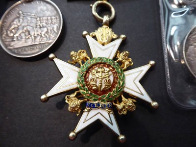 Lot 49 - The Most Honourable Order of the Bath Companions (CB) Neck Badge, (Military) in gilt metal and...