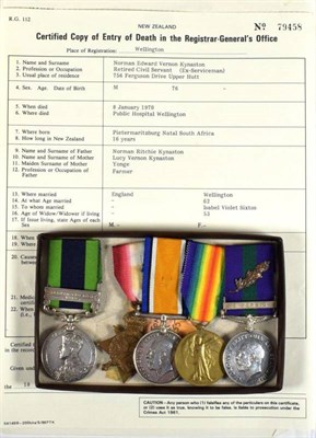 Lot 58 - A First World War/North West Frontier Group of Five Medals, awarded to Captain Norman Edward V....