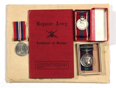 Lot 66 - A 1939-45 War Medal and General Service Medal, with clasp MALAYA, awarded to 14452390...