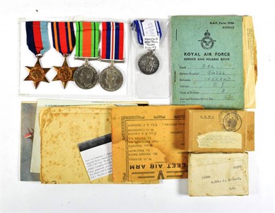 Lot 72 - A Second World War Group of Four Medals, awarded to 914326 Corporal Leslie J.Ireland...