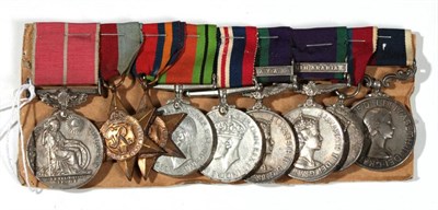Lot 88 - A 1967 'Aden' B.E.M. Group of Nine Medals awarded to Warrant Officer George Oliver White...