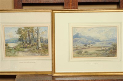 Lot 806 - William Manners RBA (c.1865-c.1940) "Ploughing in the Fells, Westmorland"; "Blenheim Lake &...