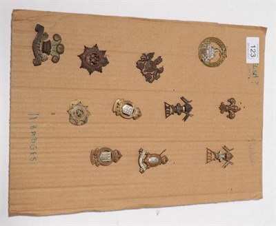 Lot 123 - A Collection of Forty Six British Military Cap and Collar Badges, including 10th Royal Hussars, 5th
