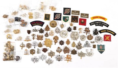 Lot 131 - A Collection of Approximately Eighty Military Cap, Glengarry and Collar Badges, including some...