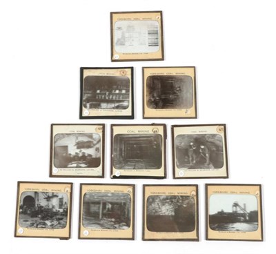 Lot 138 - A Collection of Ten Early 20th Century Black and White Magic Lantern Slides - Yorkshire Coal...