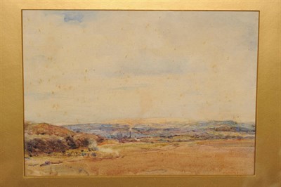 Lot 809 - Frederick (Fred) Stead ARCA (1863-1940) Northern Landscape with an Industrial Town in a Valley...