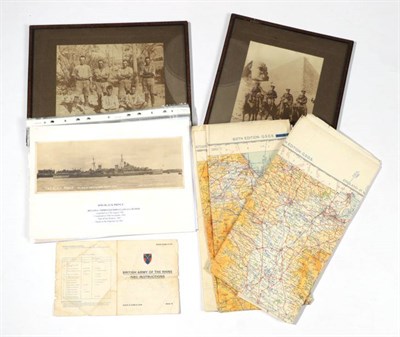Lot 151 - A Quantity of Mainly Second World War Related Ephemera, including four General Staff Official Maps
