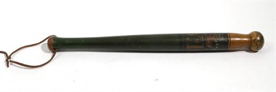 Lot 188 - A William IV Walnut Truncheon, the body painted with a crown over Wm.R. in black, yellow and...