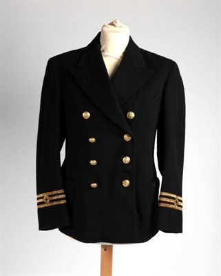 Lot 200 - A Second World War British Merchant Navy Officer's Jacket, with gilt buttons and gilt lace rank...