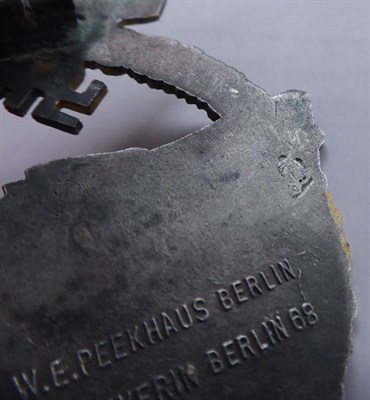 Lot 209 - A German E-Boat War Badge, Second Type, the solid back  marked FEC.W.E.PEEKHAUS...