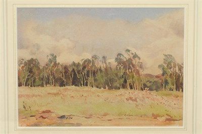 Lot 816 - Frederick (Fred) Lawson (1888-1968) Field and Trees in a Dales Landscape  Signed and dated...