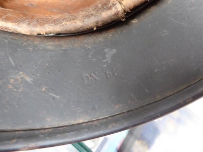 Lot 217 - A German Third Reich M35 Police Double Decal Helmet, with dark green finish, police and party...