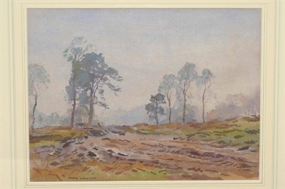 Lot 817 - Frederick (Fred) Lawson (1888-1968) "Woodland Track near Castle Bolton" Signed, inscribed by a...