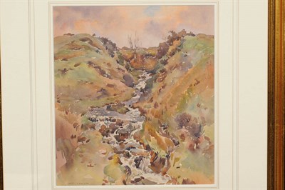 Lot 818 - Frederick (Fred) Lawson (1888-1968) "Stream near Castle Bolton" Signed, inscribed by a later...