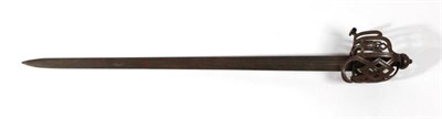 Lot 269 - A Basket Hilt Backsword in Early 18th Century Style, each side of the 86cm single edge steel...