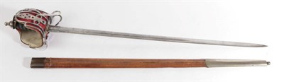 Lot 275 - A Victorian Scottish 1828 Pattern Basket Hilt Broadsword, the 83cm double edge steel blade...