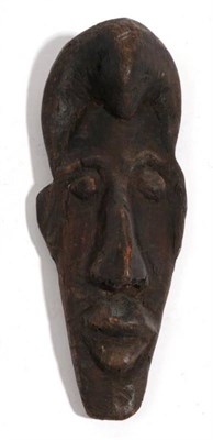 Lot 331 - An African Carved Wood Passport Mask, with domed coiffure and elongated face with exaggerated...