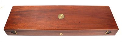 Lot 340 - A 19th Century Mahogany Shotgun Case, of rectangular form, to take 30'' barrels, the hinged...