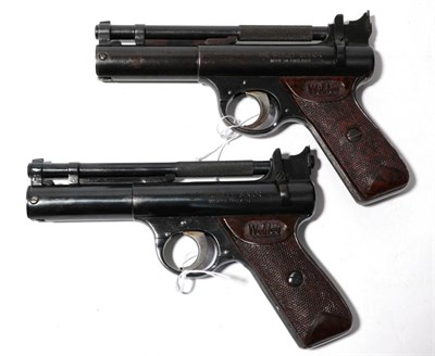 Lot 355 - PURCHASER MUST BE 18 YEARS OF AGE OR OVER Two Post-War Webley Senior .22 Calibre Air Pistols,...