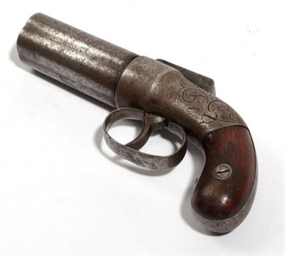 Lot 386 - An American Five Shot Percussion Pepperbox Revolver by Allen, Thurber & Co., Worcester, the...