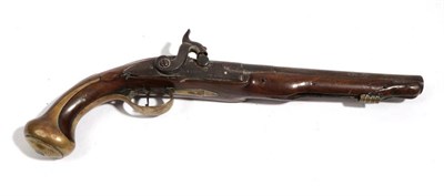 Lot 395 - An Early 18th Century Travelling Pistol by Collumbell, London, converted from a flintlock to...