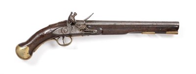 Lot 399 - A British 1801 Pattern Flintlock Sea Service Pistol, 25 bore, the 30.5cm steel barrel stamped...