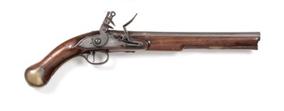 Lot 401 - An 18th Century British Flintlock Sea Service Pistol, 25 bore, the 30.5cm steel barrel with...