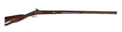 Lot 421 - A 19th Century German Percussion Sporting Gun, the 97cm round steel barrel octagonal at the breech