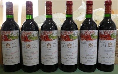 Lot 2018 - Château Mouton Rothschild 1989 Pauillac 12 bottles owc 19.5/20 Jancis Robinson