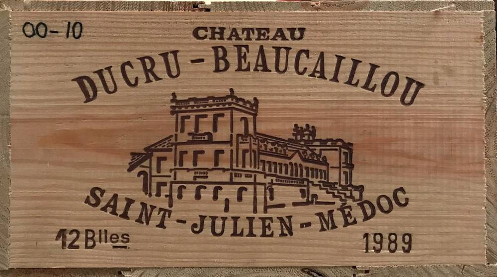 Lot 2021 - Chateau Ducru-Beaucaillou 1989 Saint Julien 12 bottles owc 92/100 Wine Spectator