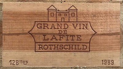 Lot 2023 - Chateau Lafite-Rothschild 1989 Pauillac 12 bottles owc 98/100 Decanter Magazine