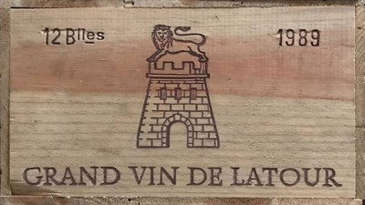 Lot 2050 - Chateau Latour 1989 Pauillac 12 bottles owc 97/100 James Suckling