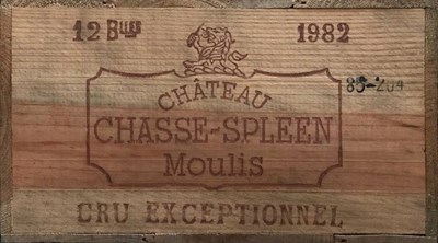 Lot 2054 - Château Chasse-Spleen 1982 Moulis-en-Medoc 12 bottles owc