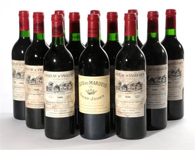 Lot 2062 - Chateau d'Angludet 1986 Margaux 11 bottles 90-91/100 Robert Parker Clos de Marquis 1985...