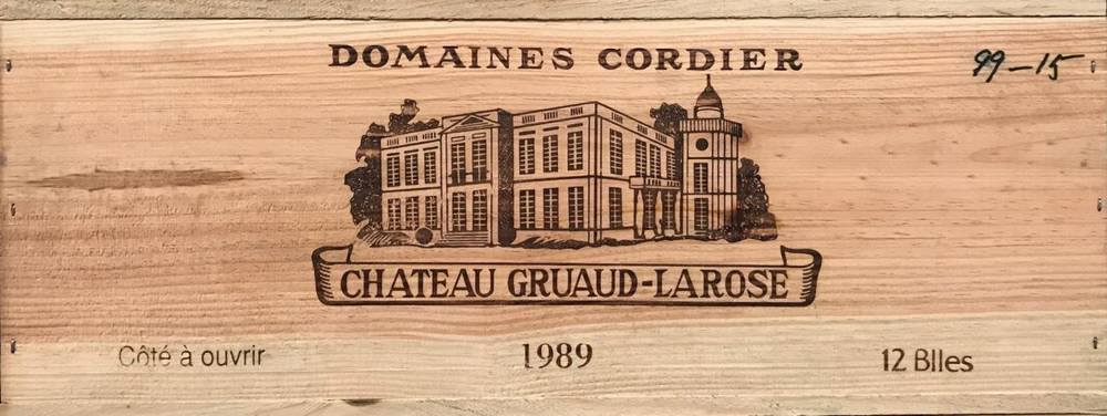 Lot 2070 - Chateau Gruaud-Larose 1989 Saint-Julien 12 bottles owc 94/100 Wine Spectator
