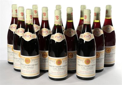 Lot 2089 - Savigny Les Beaune Champ Chevrey 1er Cru Monopole 1995 Tollot Beaut & Fils 12 bottles oc...
