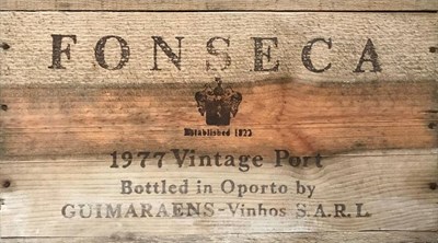 Lot 2113 - Fonseca Vintage Port 1977 12 bottles owc 100/100 James Suckling