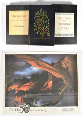 Lot 35 - Tolkien, J.R.R. The Hobbit; Lord of the Rings; Poems and Songs. George Allen & Unwin, 1976. 8vo...
