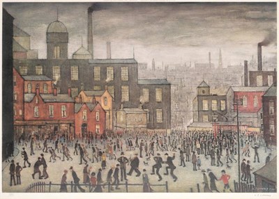 Lot 8 - After Laurence Stephen Lowry RBA, RA (1887-1976) ''Our Town'' Signed and numbered 350/850,...