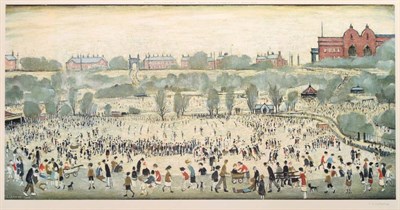 Lot 9 - After Laurence Stephen Lowry RBA, RA (1887-1976) ''Peel Park'' Signed, with the Fine Art Trade...