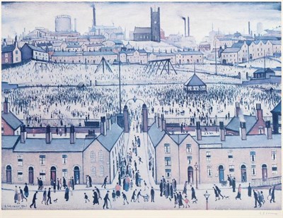 Lot 10 - After Laurence Stephen Lowry RBA, RA (1887-1976) ''Britain at Play'' Signed, with the...