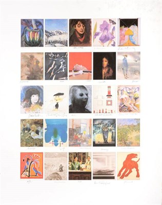 Lot 20 - Various Artists  ''Founders Print''  Lithograph comprising twenty-five postcard size images...