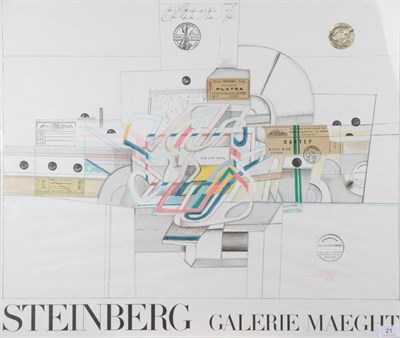 Lot 21 - Saul Steinberg (1914-1999) Romanian/American  ''Ticket'' With the golden blindstamp,...