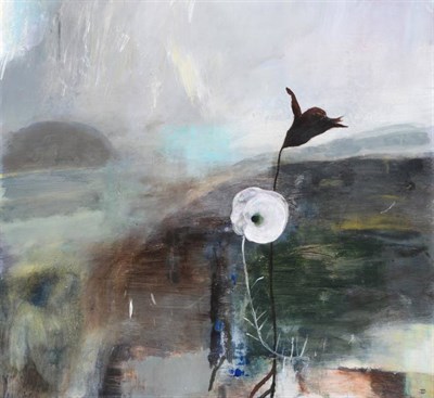Lot 110 - Jacquie Denby (b.1939) Winter still life Initialled, acrylic on board, 70cm by 75cm  See...