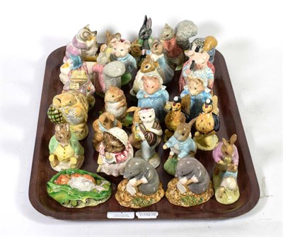 Lot 1 - Beswick Beatrix Potter figures including: Susan; Little Pig Robinson Spying; Chippy Hackee; and...