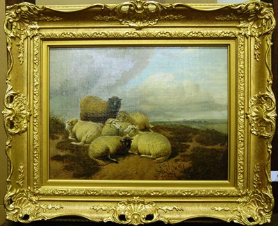 Lot 883 - Attributed to William Eddowes Turner (c.1820-1885) Sheep on a Sandy Bank, an extensive...