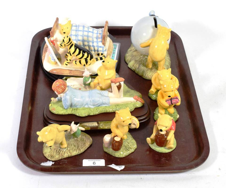 Lot 6 - A tray of Royal Doulton Winnie the Pooh figures and models