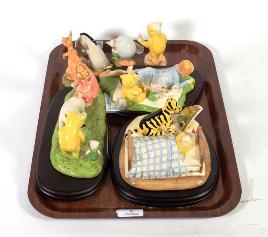 Lot 8 - A tray of Royal Doulton Winnie the Pooh figures and models