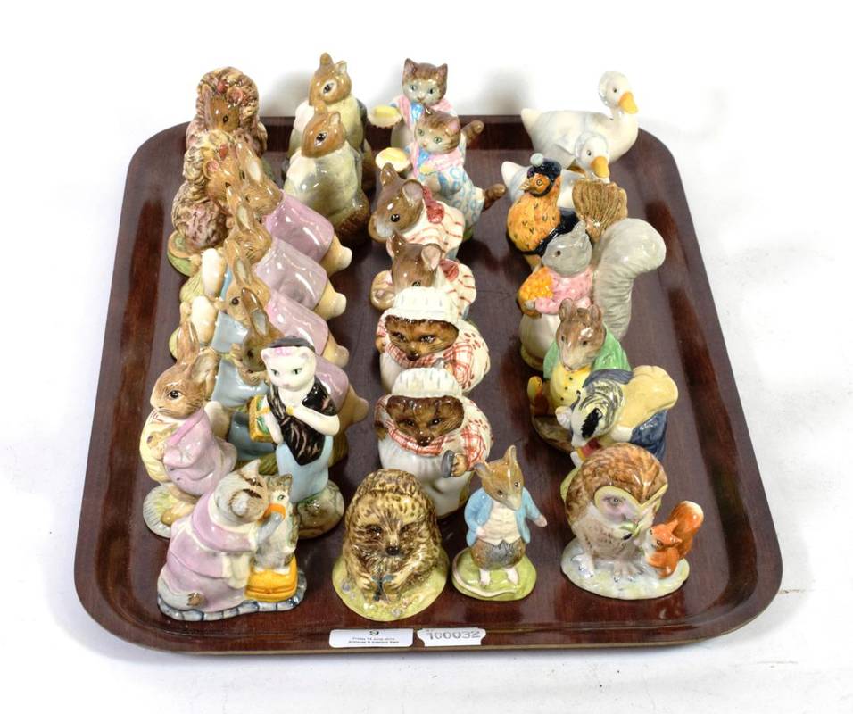 Lot 9 - Beswick Beatrix Potter figures including: Susan; Thomasina Tittlemouse; Mr Benjamin Bunny &...